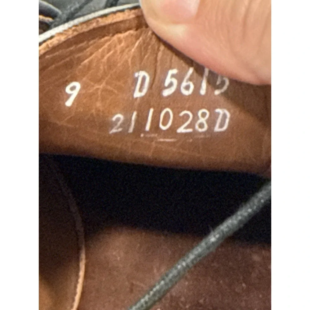 Allen Edmonds Men's Port Washington Bench Welt Black Lace Shoes Size 9